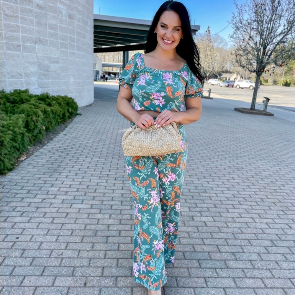 Floral Matching Set Jumpsuit